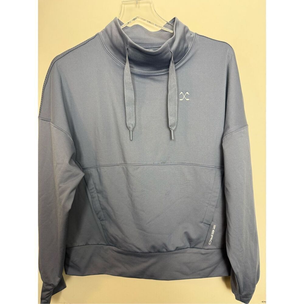 Zero Restriction Evie Mock Pullover Grey Small NWT